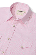 Pink Stripe Oxford Western Shirt