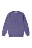Purple Brushed Shetland Crewneck