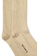 Beige Donegal Socks