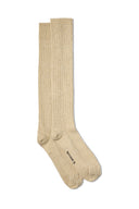 Beige Donegal Socks