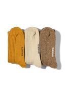 Beige Donegal Socks
