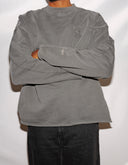 Grey Long Sleeved Rūmu Tee