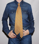 Yellow Diamond Wool Tie