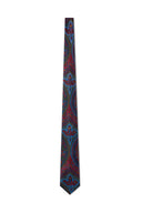 Multicoloured Paisley Print Wool Tie