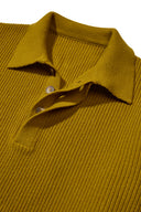 Olive Heavy Knit Polo