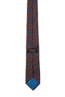Orange Paisley Silk Tie