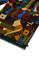 Abstract Artwork Wool/Silk Scarf