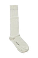 White Fine Wool Socks