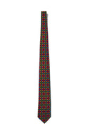 Red/Green/Blue Star Print Silk Tie