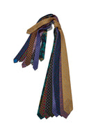 Burgundy Geometric Wool Tie